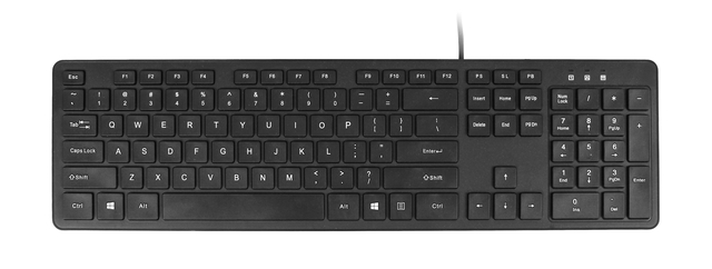 Toetsenbord Quantore Qwerty bedraad USB-A zwart afbeelding