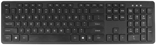 Toetsenbord Quantore QWERTY draadloos USB-A adapter zwart