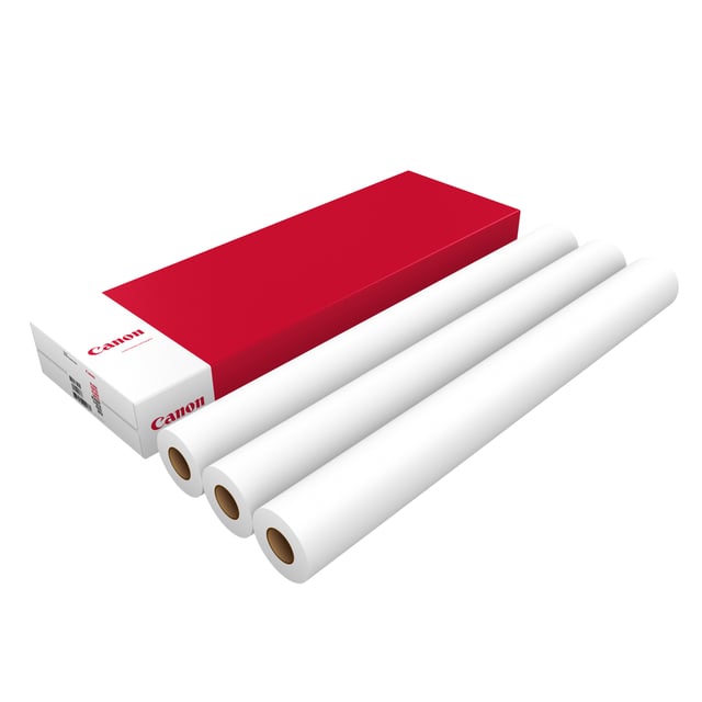 Inkjetpapier Canon 914mmx50m 90gr standaard 3 rollen afbeelding