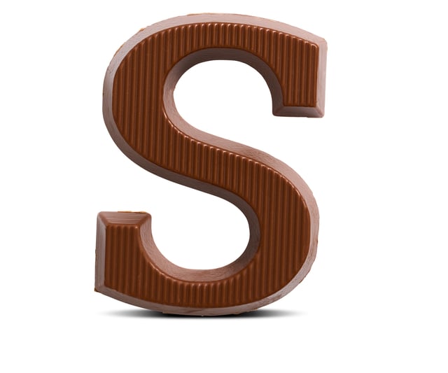 Chocoladeletter van Dijk melk S 40 gram afbeelding