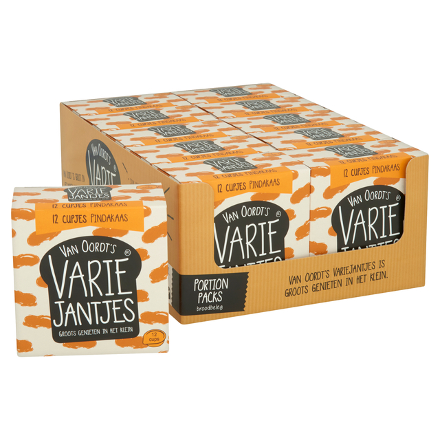 Pindakaas VarieJantjes 12x15 gram cupjes afbeelding