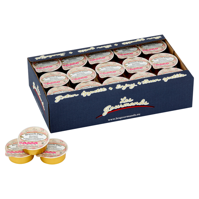 Roompaté Les Gourmands Brussels 45x25 gram cupjes afbeelding