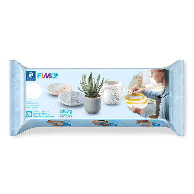 Boetseerklei Fimo Air 2000gram wit afbeelding