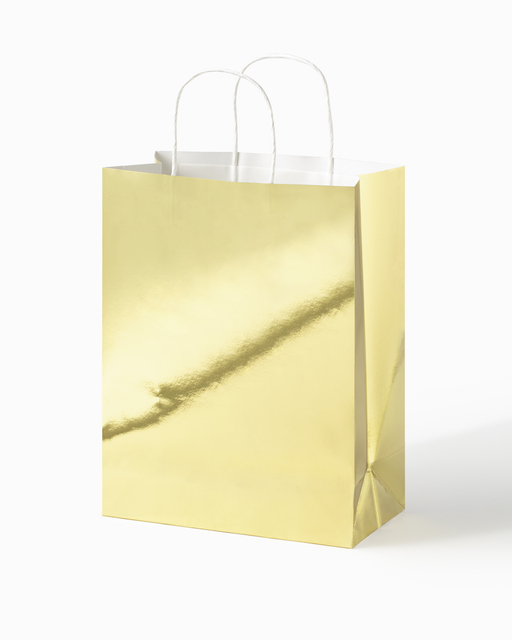 Cadeautas Folia goud kraft 24x31x12cm 20 stuks — Foto 2 van 2