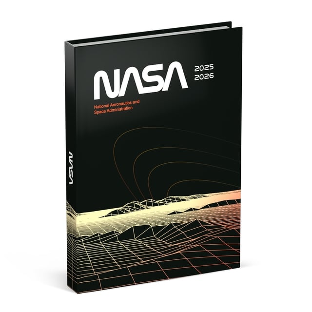 Schoolagenda 25-26 Lannoo NASA 1dag/1pagina zwart afbeelding