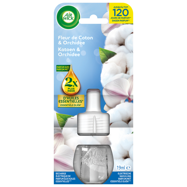 Luchtverfrisser AirWick Electrical Cotton flower refill 19ml afbeelding