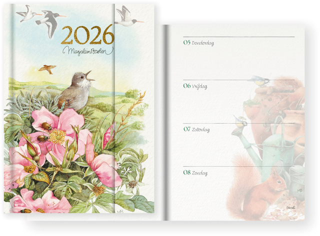 Agenda 2026 Marjolein Bastin 7dagen/2pagina&apos;s magneetsluiting afbeelding