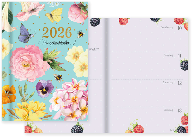 Agenda 2026 Marjolein Bastin S Bloemen 7dagen/2pagina&apos;s afbeelding