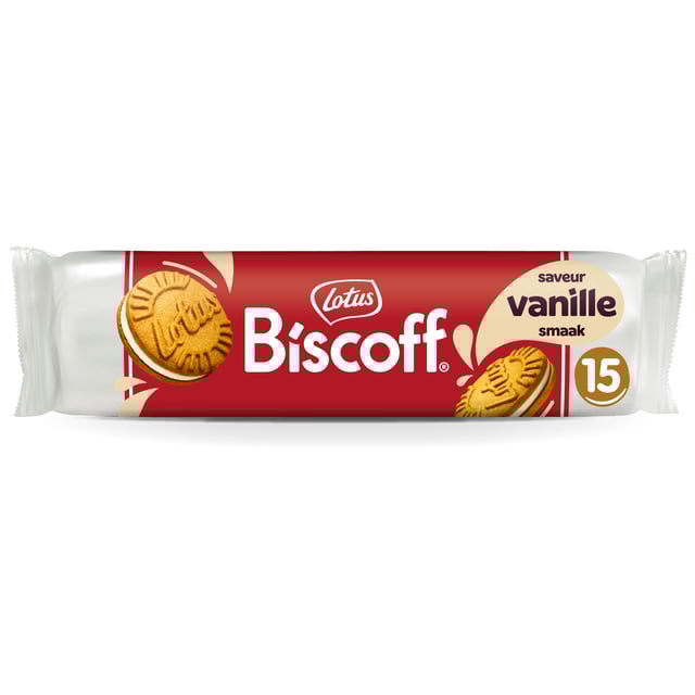 Koekjes Lotus Biscoff speculoos sandwich vanille 15 stuks afbeelding