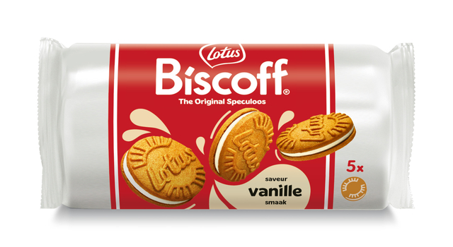 Koekjes Lotus Biscoff speculoos sandwich vanille 5 stuks afbeelding