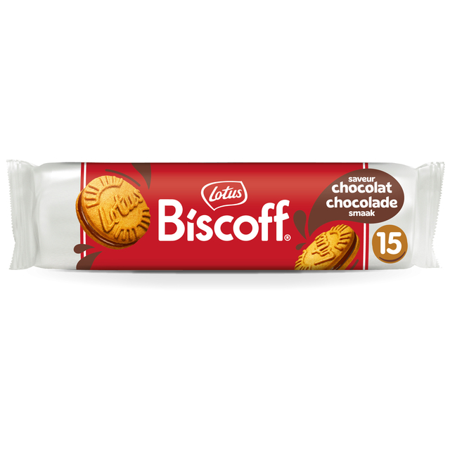Koekjes Lotus Biscoff speculoos sandwich melkchocolade 15 stuks afbeelding