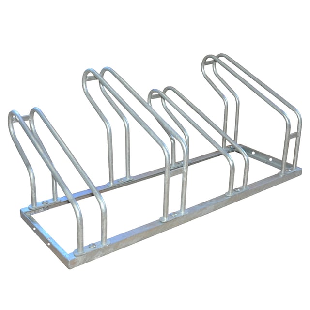 Fietsenrek BRASQ 4 fietsen BS400 zilver afbeelding
