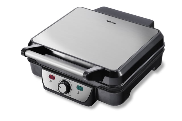 Contactgrill Inventum 1800 Watt zwart/RVS afbeelding