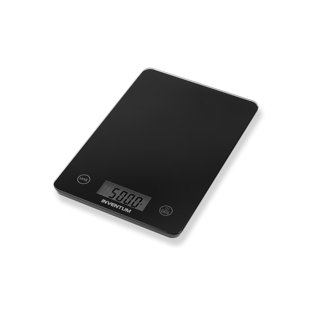 Keukenweegschaal Inventum tot 5 kilogram zwart afbeelding