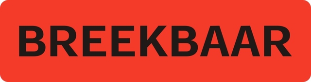 Waarschuwingsetiket IEZZY breekbaar 75mmx20mm 500 stuks afbeelding