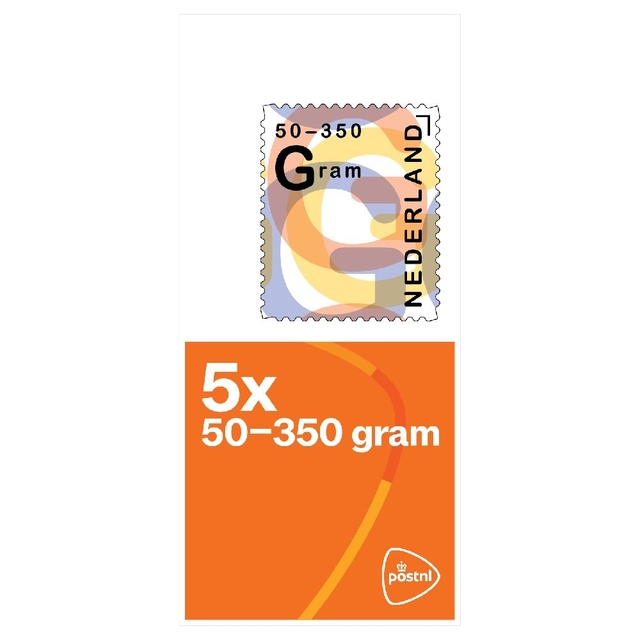 Postzegel Nederland 50-350 gram 5 per vel — Foto 2 van 2