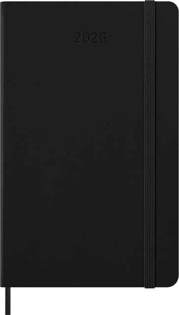 Agenda 2026 Moleskine 12M Planner Weekly 7dagen/2pagina&apos;s large hc black afbeelding