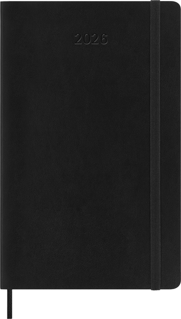 Agenda 2026 Moleskine 12M Planner Weekly 7dagen/1pagina large sc black afbeelding