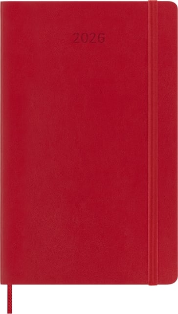 Agenda 2026 Moleskine 12M Planner Weekly 7dagen/1pagina large sc scarlet red afbeelding