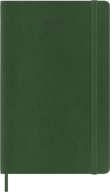 Agenda 2026 Moleskine 12M Planner Weekly 7dagen/1pagina large sc myrtle green afbeelding