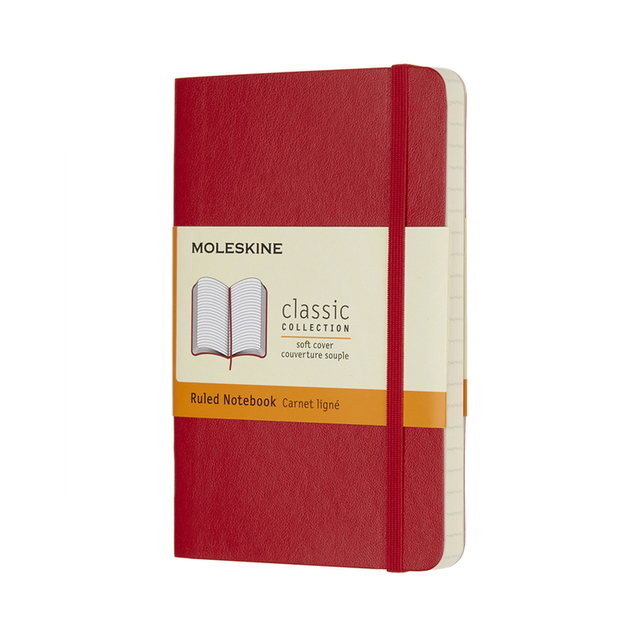notitieboek A6 Moleskine SC rood afbeelding