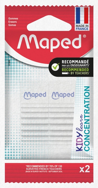 Gum Maped Kidy Learn Concentration set à 2 stuks wit afbeelding