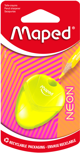 Puntenslijper Maped Neon Igloo 1-gaats assorti afbeelding