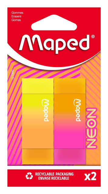 Gum Maped Neon set à 2 stuks assorti afbeelding
