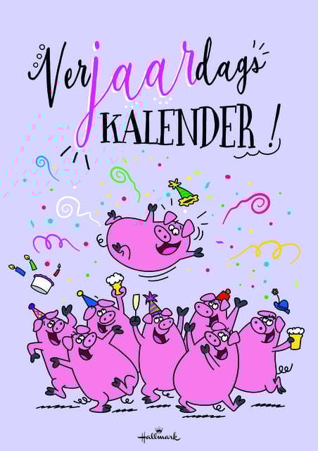 Verjaardagskalender kort Leo Immerzeel 21x30cm afbeelding