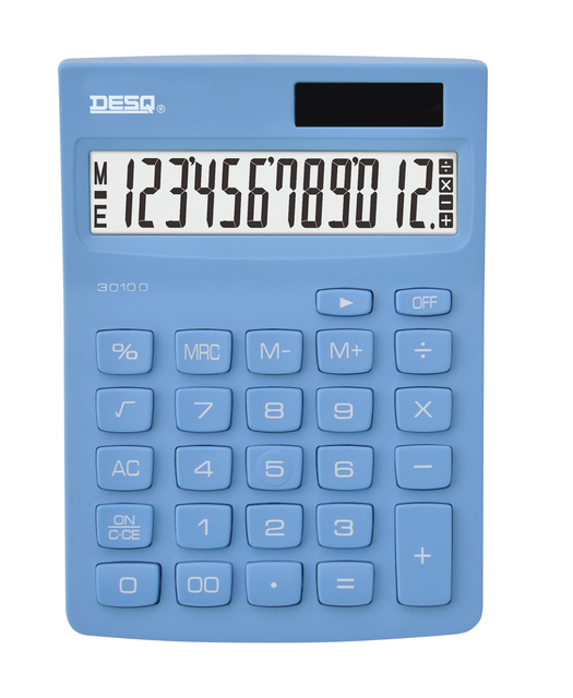 Rekenmachine Desq Compact sky blue afbeelding