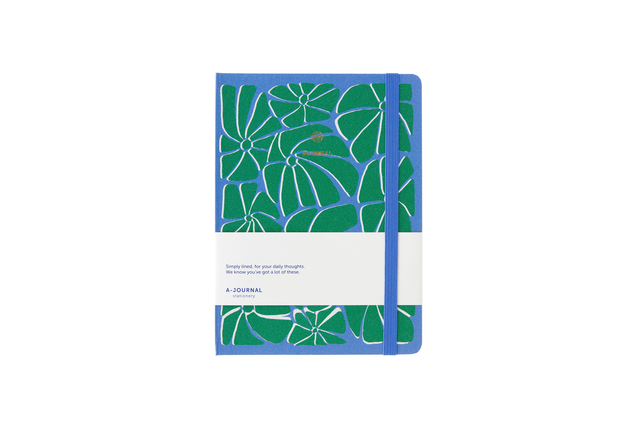Notitieboek A5 blauw/groen A Journal lijn afbeelding