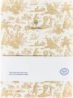 Notitieboek A5 Toile de Jouy ecru AJ lijn