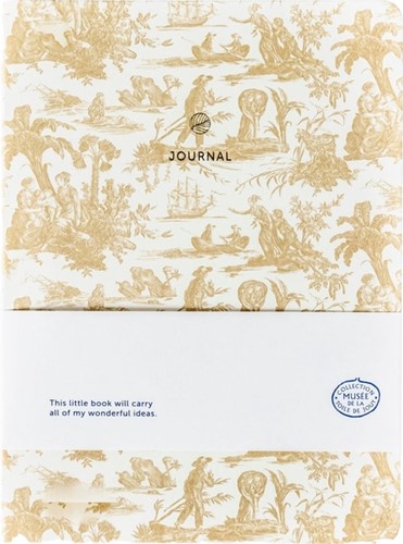 Notitieboek A5 Toile de Jouy ecru AJ lijn