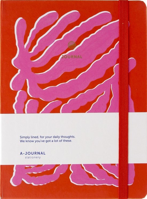 Notitieboek A5 Groovy Pink  A Journal lijn afbeelding