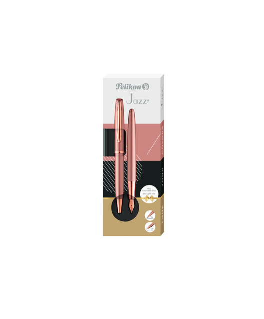 Schrijfset Pelikan Jazz Noble Elegance K36+P36 medium rose afbeelding