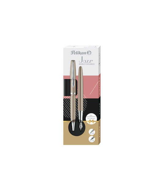 Schrijfset Pelikan Jazz Noble Elegance K36+P36 medium taupe afbeelding