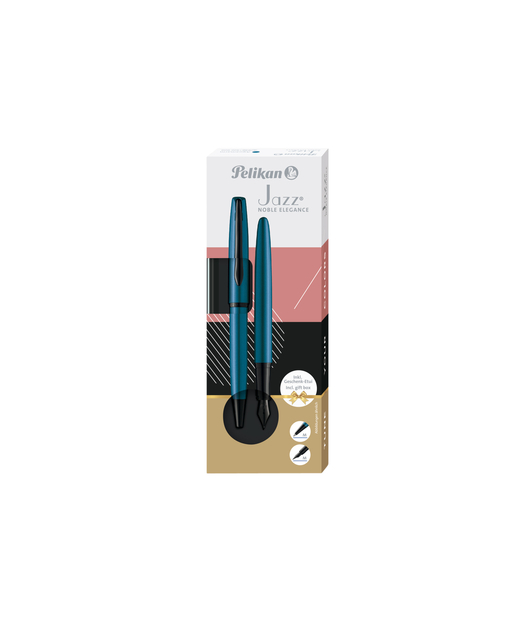 Schrijfset Pelikan Jazz Noble Elegance K36+P36 medium aquamarine afbeelding