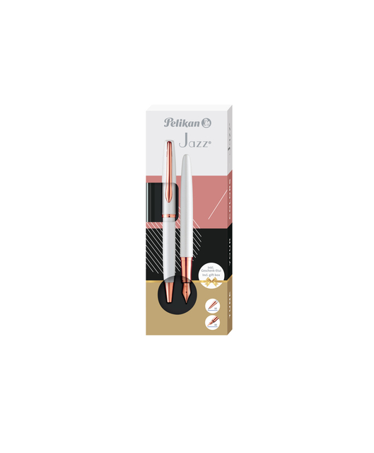Schrijfset Pelikan Jazz Noble Elegance K36+P36 medium pearl afbeelding