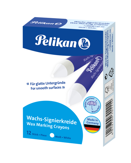 Markeerkrijt Pelikan 772/12 wit afbeelding