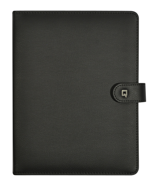 Schrijfmap DESQ voor tablet 7"-10" met sluitclip zwart afbeelding