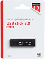 USB stick 3.0 Quantore USB-A 128GB zwart
