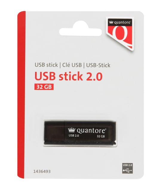 USB-stick Quantore 32GB 2.0 zwart afbeelding