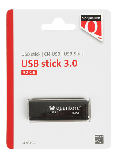 USB-stick Quantore 32GB 3.0 zwart afbeelding