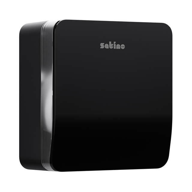 Toiletpapierdispenser Satino JT1 Hyginity jumbo S zwart 333405 afbeelding