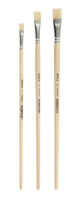 Kwast Qrea varkenshaar set à 3 breedtes afbeelding