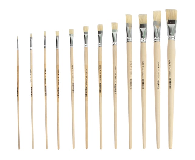 Kwast Qrea varkenshaar set à 12 breedtes afbeelding