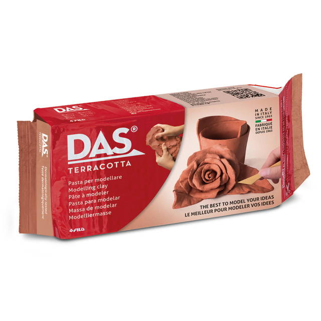 Boetseerklei DAS luchthardend 500 gram terracotta afbeelding