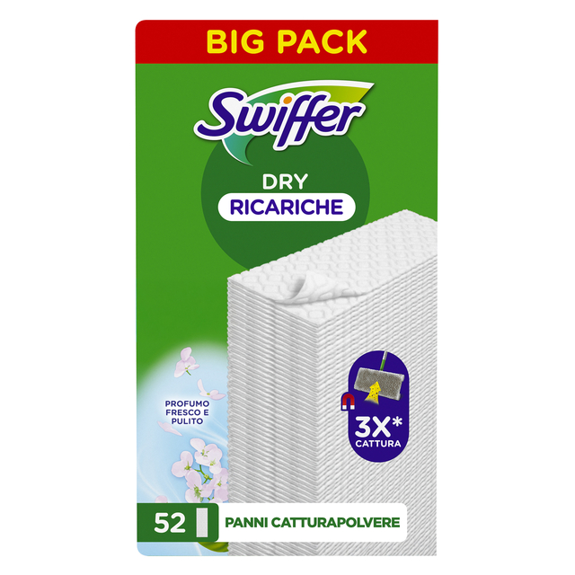 Vloerwisdoekjes Swiffer navulling droge doekjes 52 stuks afbeelding