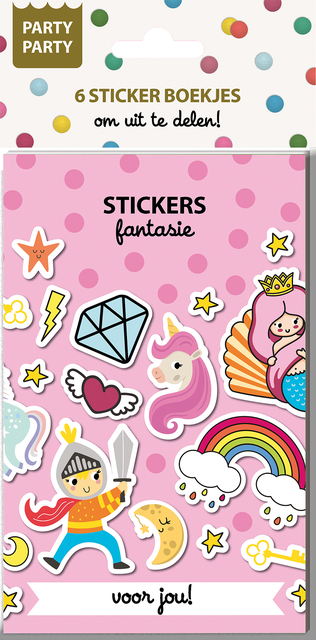 Party Party 6 Sticker boekjes - Fantasie Interstat