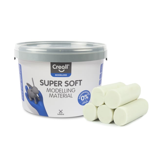Klei Creall supersoft wit 1750gram afbeelding